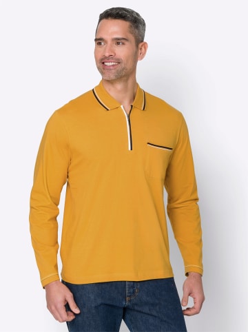 Sieh an! Poloshirt in ocker