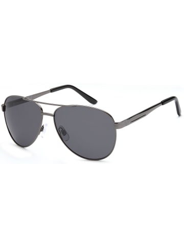 styleBREAKER Piloten Sonnenbrille in Anthrazit / Grau