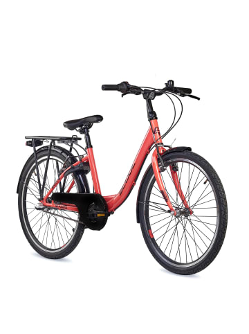S'COOL Kinderfahrrad - chiX 24 Zoll 3-Gang | ab 8 Jahre - Pink/Dark Red