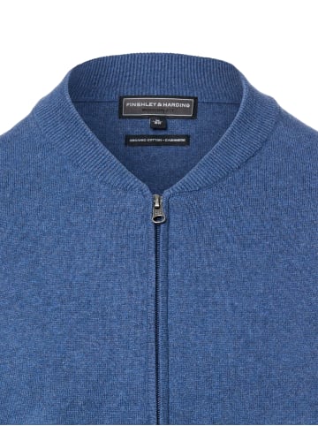 Finshley & Harding Strickjacke in indigo - 0004