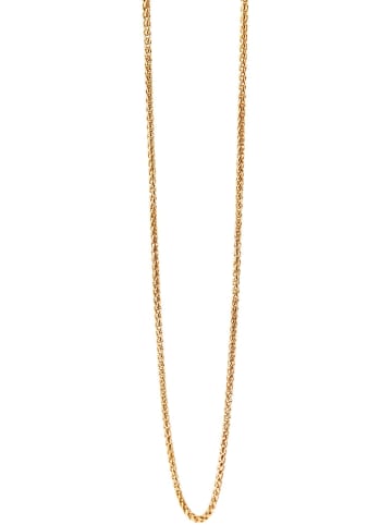Adeliás Unisex Halskette – Kordelkette aus Edelstahl in gold