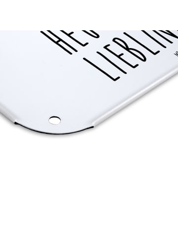 Mr. & Mrs. Panda Wandbild Otter Seerose mit Spruch in Weiß