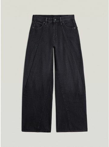G-Star Raw Contor Barrel Wide Pleat Jeans worn in dark ocean