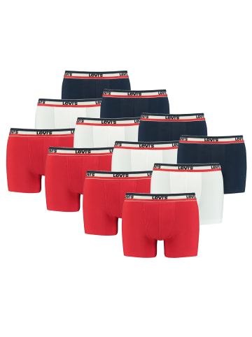Levi´s Boxershorts LEVIS Men Sprtswr Logo Boxer 12P in White/Blue/Red