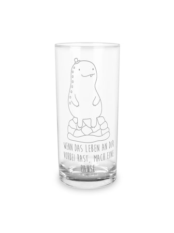 Mr. & Mrs. Panda Wasserglas Schildkröte Pause mit Spruch in Transparent