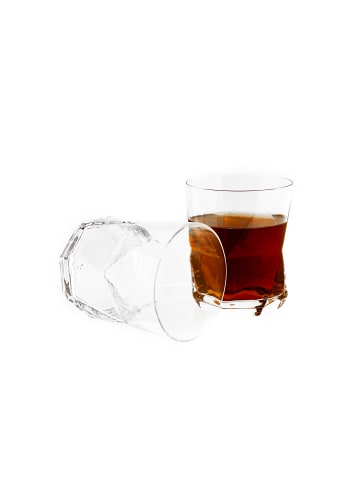 ZOHA Star Gläser-Set 380 ml Trinkgläser aus Borosilikatglas in Transparent