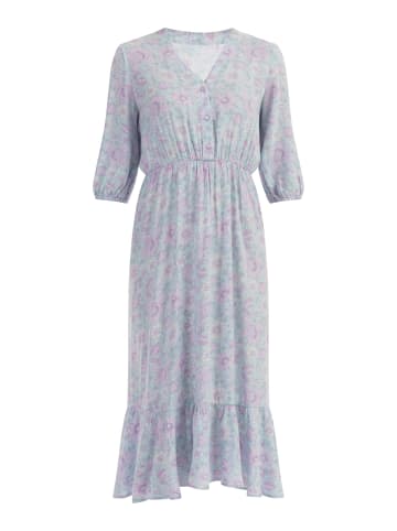 Albee Women Midikleid in Türkis Mehrfarbig