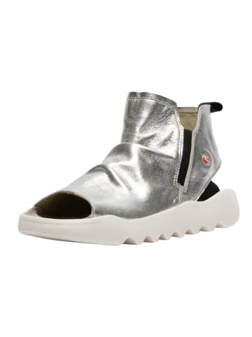softinos Sandalen in Silber/Weiß