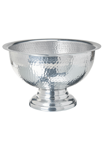 Beliani Dekoschale TIWANAKU in Silber - (W) 36 x (H) 22 x (L) 36 cm