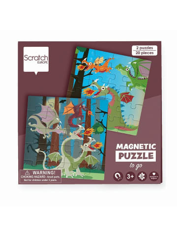 Carletto Reise-Magnetpuzzle Drachen 20 Teile