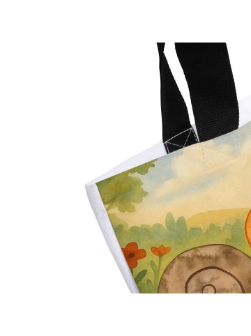 Mr. & Mrs. Panda Shopper Schnecken Liebe Design ohne Spruch in Weiß