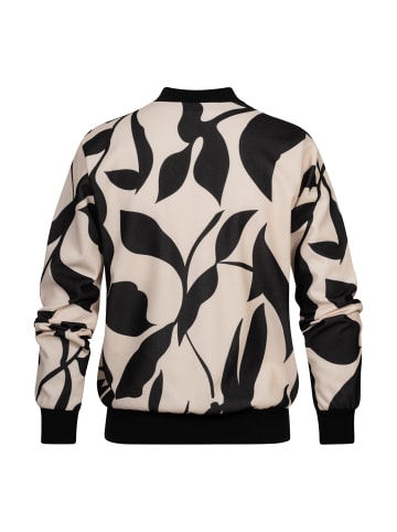 Cloud5ive Cloud5ive Blouson Bomber-Jacket with floral print in beige/black