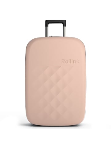 rollink Vega II faltbarer 2-Rollen Trolley M 64 cm in rose smoke