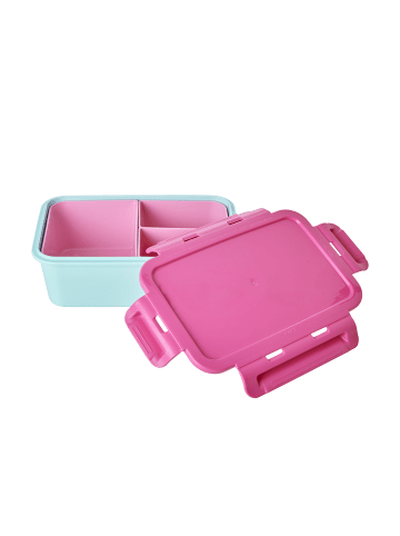 Rice Plastik Lunchbox mit 3 Fächern in mint