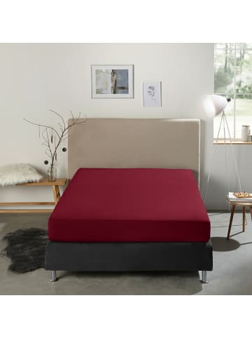 REDBEST Boxspring-Spannbettlaken Denver in weinrot