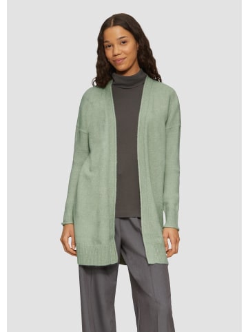 QS Strickjacke in 72W0_salbeigrün