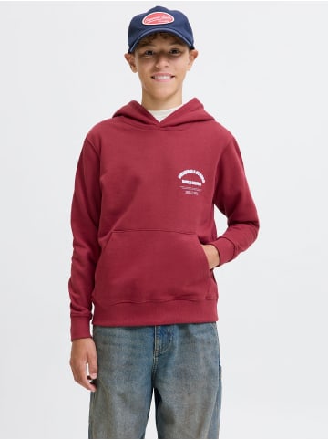 JACK & JONES Junior Kapuzenpullover in Tibetan Red
