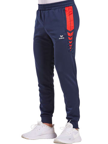 erima Six Wings Trainingshose in new navy/rot