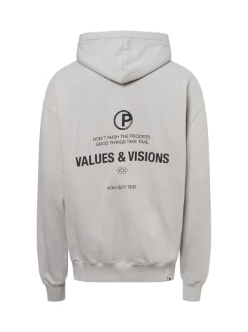 PEGADOR Kapuzenpullover Clinton in hellgrau - 0001