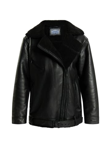 DreiMaster Vintage Bikerjacke Aus Leder in Schwarz