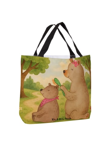Mr. & Mrs. Panda Shopper Bär Kind Design ohne Spruch in Weiß
