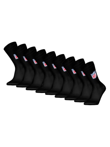 NFL Socken 9er Pack in Schwarz