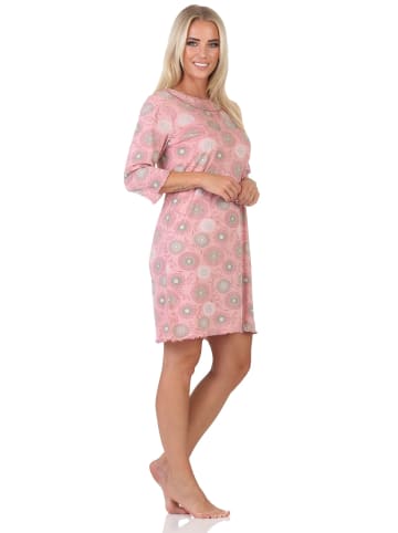 NORMANN Normann Damen Nachthemd fraulich in floralem Design - 88172 in rose