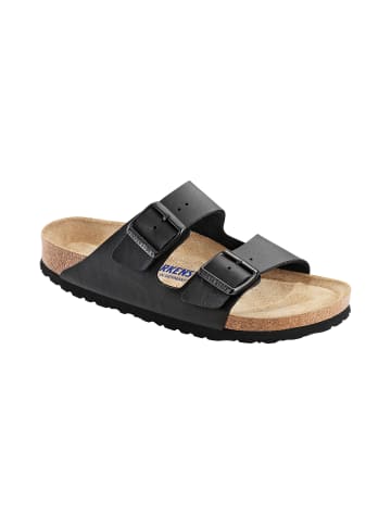 Birkenstock Pantoletten Arizona Weichbettung BF in Schwarz