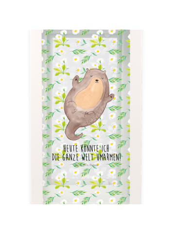 Mr. & Mrs. Panda Gartenlaterne Otter Umarmen mit Spruch in Transparent