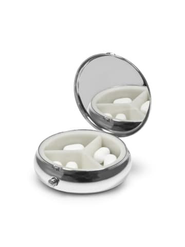 Mr. & Mrs. Panda Tablettenbox Pinguin Pommes ohne Spruch in Grau Pastell