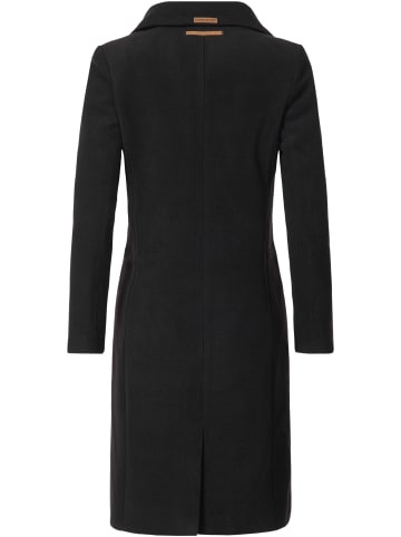 Navahoo Wintermantel Wooly in Schwarz