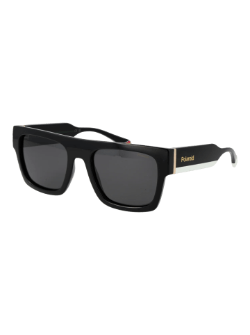Polaroid Unisex Sonnenbrille Quadratisch Schwarz