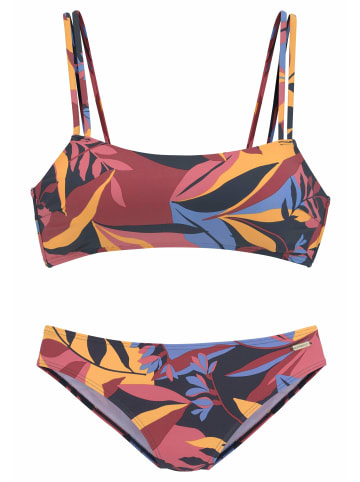 Sunseeker Bustier-Bikini in marine-rostrot