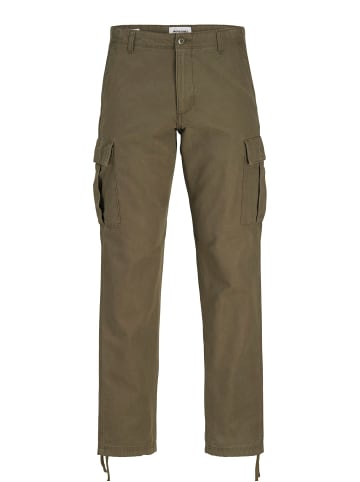 JACK & JONES PLUS Relaxed Fit Hosen in Olive Night