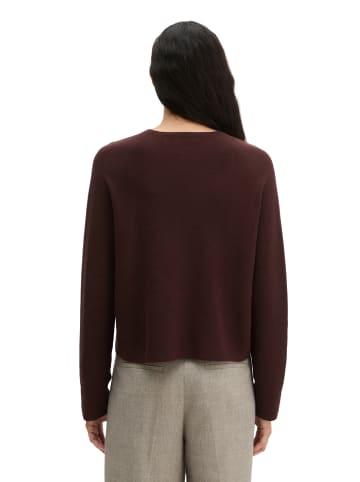 Marc O'Polo Seamless-Pullover relaxed in Black Cherry