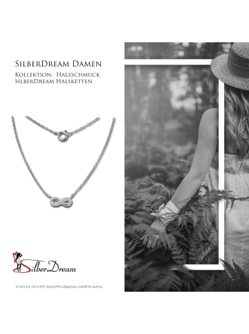 SilberDream 925 Sterling Silber Damen SilberDream Halsketten Unendlich  ca. 45cm