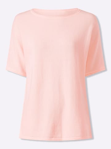 Heine Kurzarmpullover in hellrosé