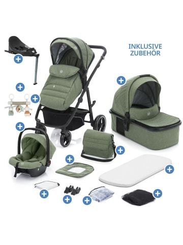 fillikid 4-1 Kombi-Kinderwagen-Set Fill Jaguar mit in gruen,schwarz