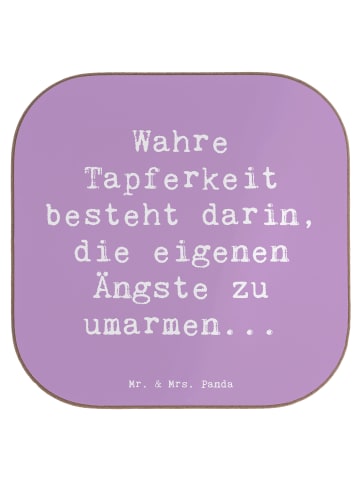 Mr. & Mrs. Panda Untersetzer Tasse Spruch Tapferkeit Umarmung mi... in Lavendeltraum