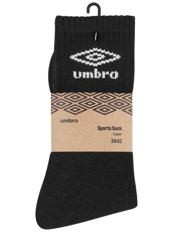 Umbro Sportsocken 12 Paar Umbro Socken in schwarz, grau, blau