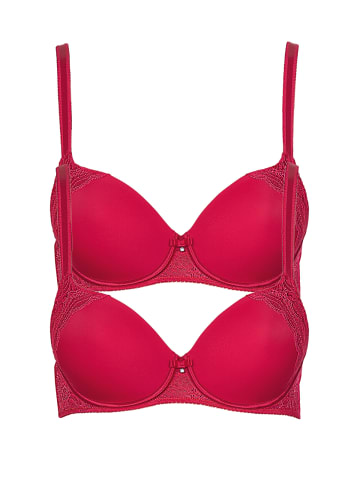 Lisca 2er Pack Schalen BH in red