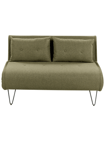 Beliani 3-tlg 2-Sitzer Sofa VESTFOLD in Grün/Schwarz