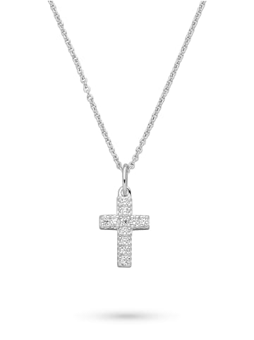 s.Oliver Halskette Sparkle Cross in silber