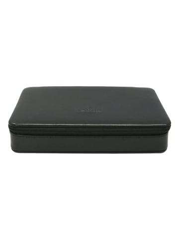 Windrose Merino Schmuckkasten 23 cm in schwarz