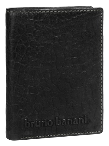 Bruno Banani Geldbörse echt Leder in schwarz