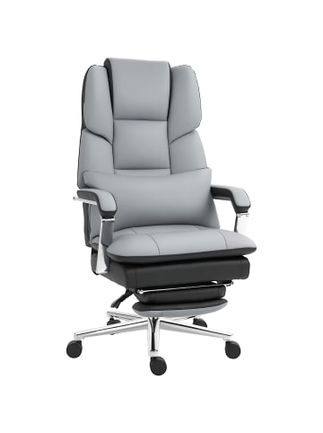 HOMCOM Bürostuhl in Grau 63L x 71B x 129H cm