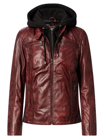 CBL Damen Lederjacke in dunkelrot