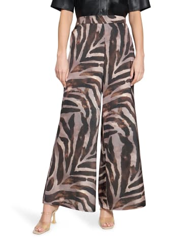 Vera Mont Marlene-Hose mit Animalprint in Brown/Cream