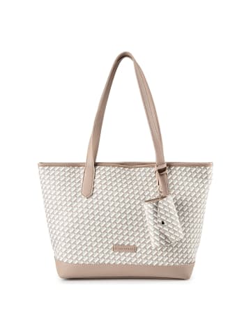 Tom Tailor Xenia Shopper Tasche 43 cm in printed taupe