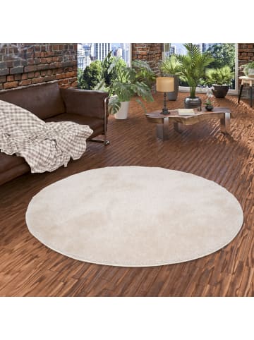 Hochflor-Teppich Feeling Mix Rund in beige